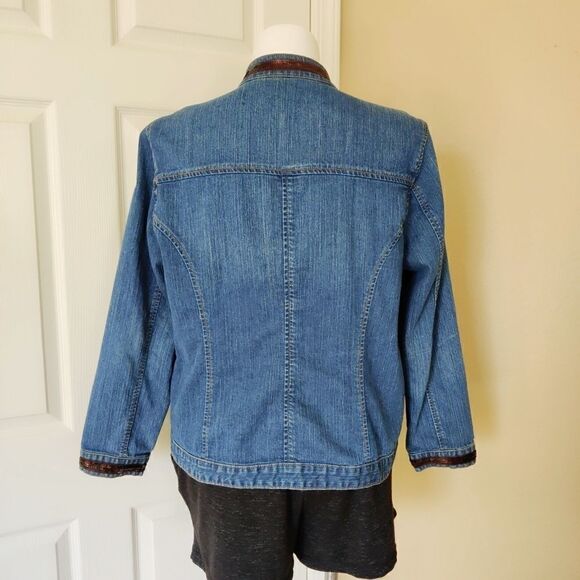 Venezia sequins embellished denim jacket sz 14/16 - Picture 5 of 8